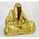 Manfred Kielnhofer (Austrian), Guardians of Time sculpture in the form of a seated hooded figure