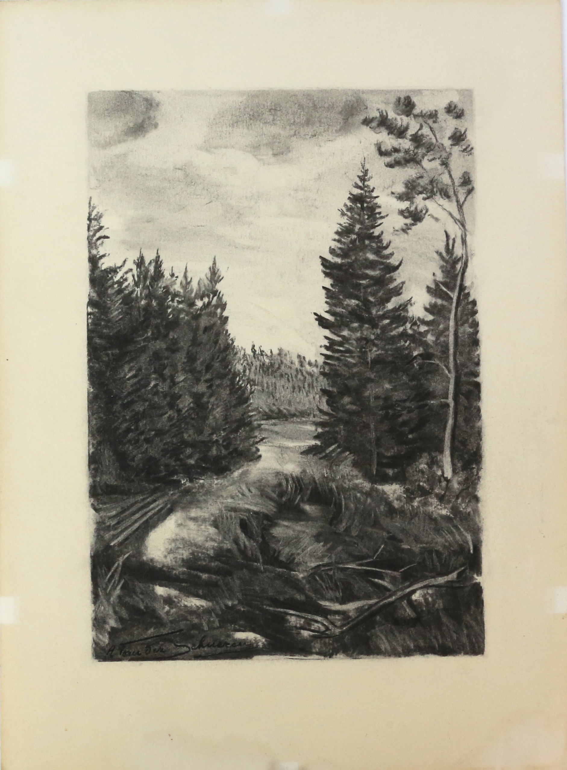 Mixed folder of unframed vintage etchings and prints, including Edward J Cherry (1886-1960), etching - Image 12 of 22