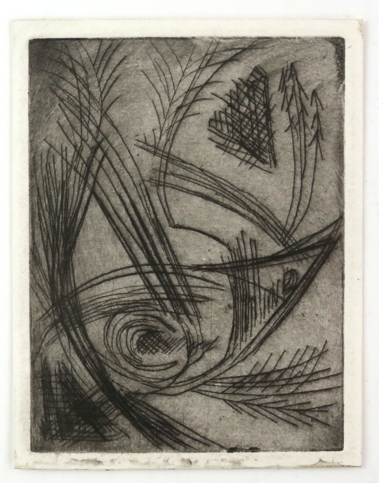 Mixed folder of unframed vintage etchings and prints, including Edward J Cherry (1886-1960), etching - Image 19 of 22