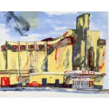 Christopher Corr (British, b.1955) – 'Woolwich Odeon', lithograph in colours, signed, titled and