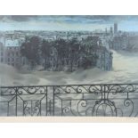 Denis Riviere (French, b.1945), 'Paris sous les eaux', Paris from the Lintas Balcony, limited