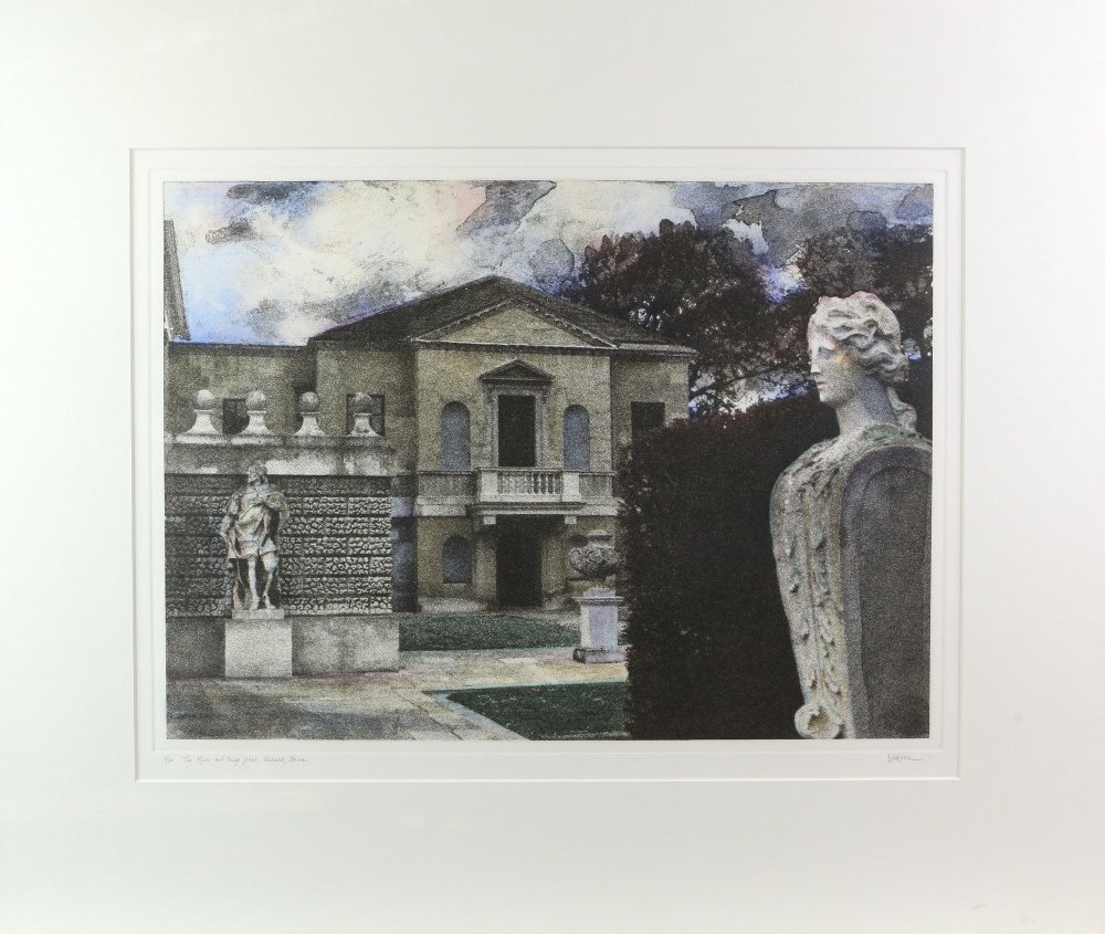 Jennifer Dickson (B.1936), 'The Muse and Inigo Jones, Chiswick House', aquatint, signed, titled - Image 4 of 6
