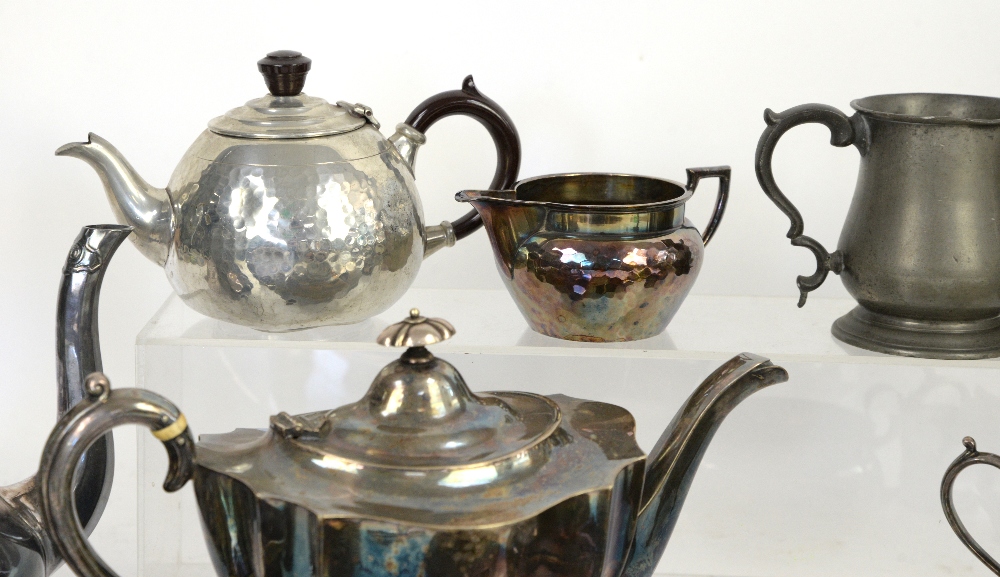 A quantity of silver plate to include various tea and coffee pots, mugs, sugar bowls etc. - Image 20 of 25