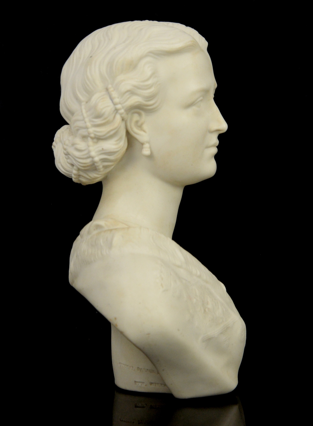 Copeland Parian bust of Princess Alexandria after F.M. Miller published by the Crystal Palace Art - Image 2 of 7