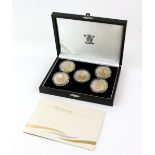 Royal Mint 2006 Britannia golden silhouette collection, cased with certificate and Royal Mint United