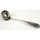 Scottish silver Georgian ladle by George White, Glasgow 1835