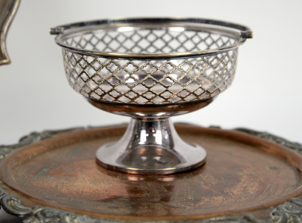 A Georgian silver caddy spoon, a pair of silver miniature candlesticks, a silver cup, white metal - Image 22 of 27