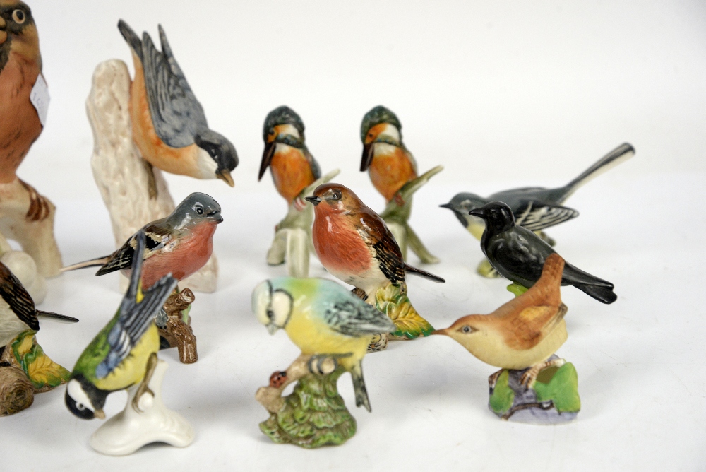 Collection of Beswick birds including blue tit, Wren and Robin x7, and 7 Goebel birds, and 4 other - Image 2 of 5