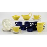 Midwinter Fashion pottery plates and yellow cups etc