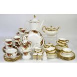 Royal Albert Old Country roses comprising tea pot cream jug, 6 cups and saucers, 6 tea plates, sugar