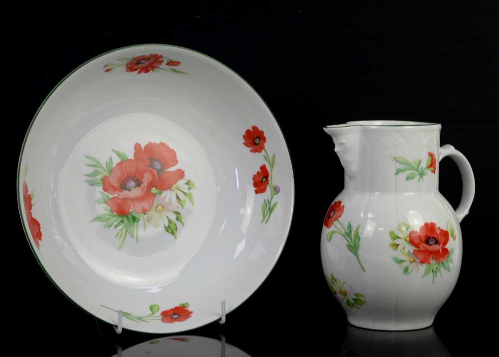 Royal Worcester wash jug and bowl decorated with poppies, Royal Doulton swan with cygnets, Country - Image 8 of 13