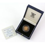 Royal Mint 500th Anniversary of the first Gold Sovereign 1489-1989 Half Sovereign Proof. With