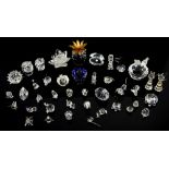 Collection of approx. 40 Swarovski pieces to include pineapple, birdbath, oyster, elephant, flower