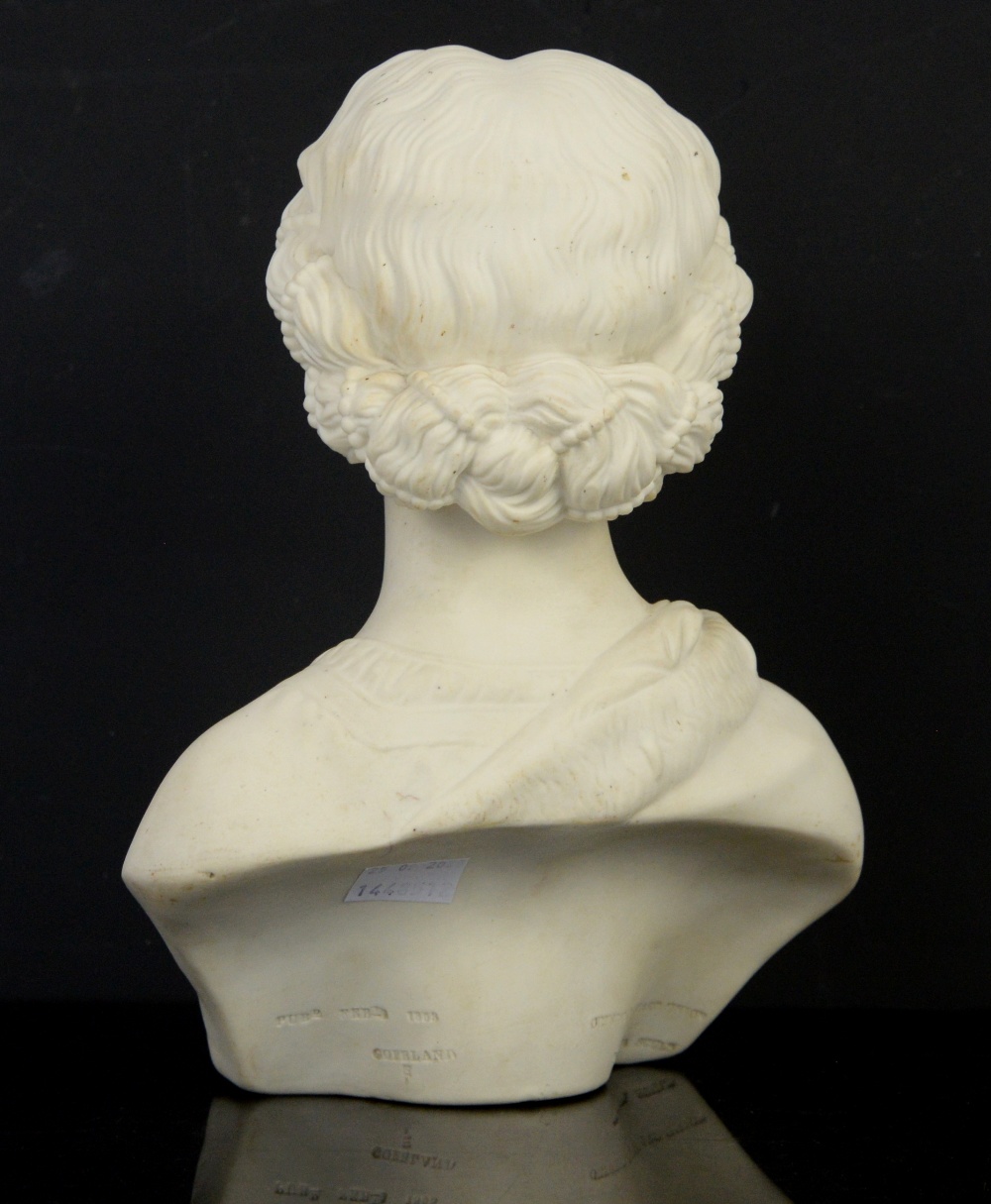 Copeland Parian bust of Princess Alexandria after F.M. Miller published by the Crystal Palace Art - Image 3 of 7