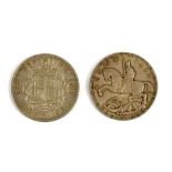 A small collection of mostly 20th C British coins from circulation and several medallions, including
