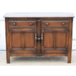 20th century stained elm sideboard,