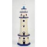 Wooden model lighthouse,
