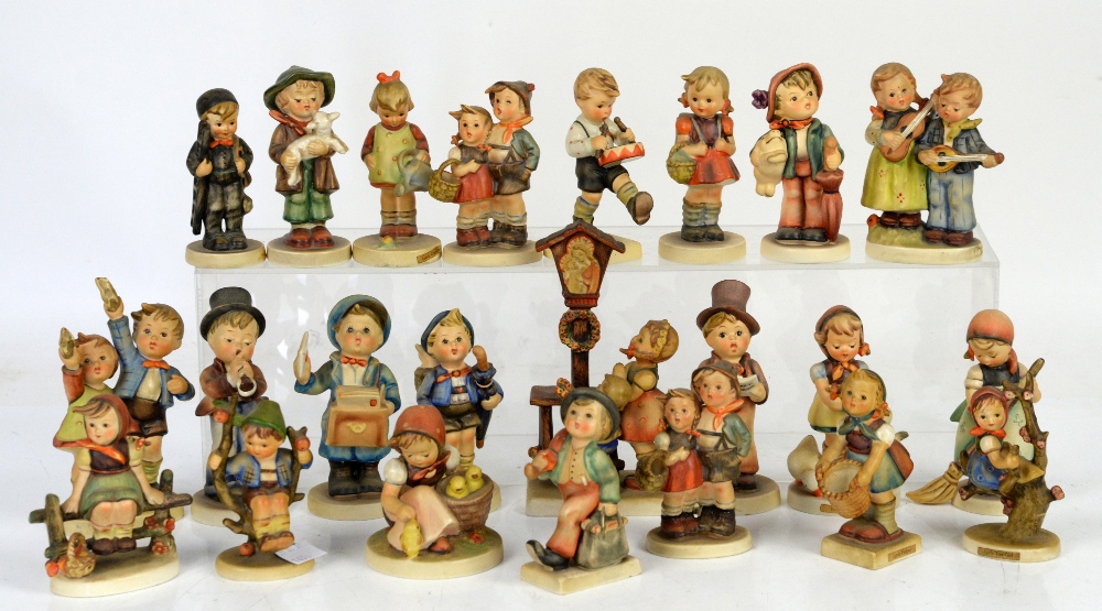 Collection of Goebel Hummel figures of children x 23