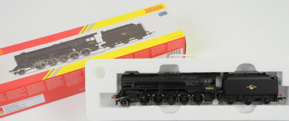 Hornby 00 gauge R3274 BR (late) Class 9F Crosti Boiler 92023, boxed,PROVENANCE: From a deceased