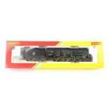 Hornby 00 gauge R3356 BR Class 9F Crosti Boiler 92021 (weathered), boxed,PROVENANCE: From a deceased
