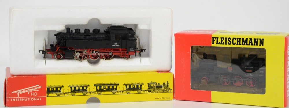 Fleischmann H0/00 gauge 403401 'Horst' locomotive and 4064 DB 064 389-0 locomotive, (2), both boxed,