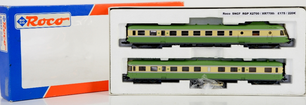 Roco H0/00 gauge 43037 SNCF RGP train pack, boxed,PROVENANCE: From a deceased estate. This