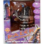 Product Enterprise Ltd Classic Dalek Radio Command, in cream/white and gold, boxed,