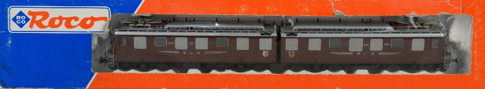 Roco H0/00 gauge 63880.1 double electric locomotive SBB Ae 8/8 275, boxed,PROVENANCE: From a