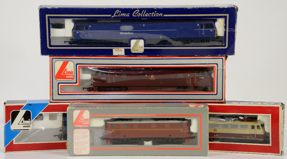 Five Lima H0/00 gauge diesel locomotives, comprising Lima Collection 204715 Mainline Class 60011,