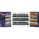 Lima Golden Series H0/00 gauge 149801GP, 149749 Lufthansa Airport Express, and 149742GP, (3),