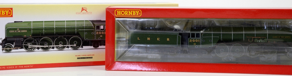 Hornby 00 gauge R3246TTS LNER 2-8-2 Class P2 'Cock O' the North' TTS Sound (decoder fitted), boxed,