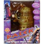 Product Enterprise Ltd Classic Dalek Radio Command, in cream/white and gold, boxed,