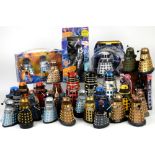 Product Enterprise Ltd Infra Red control Davros, talking Cyberman, both boxed, two loose Davros'