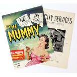 The Mummy - Kinematograph Weekly cover for October 1st 1959 and a Campaign book for The Secret of