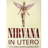 Nirvana In Utero (1993) LP promo poster for the release of the band’s 3rd & final studio album,