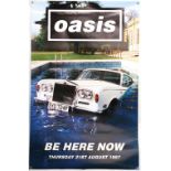 Oasis - Two Britpop posters 1996 and 1997, one a variant for the video release of '…There And