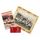 Arsenal Football Club - Early 1930's photo signed by the team including Les Compton and Alex Wilson,