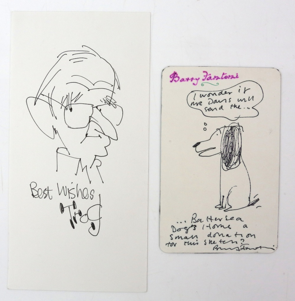 Cartoonists - A selection of original drawings including Trog, Brook, Nicolas Bentley, David Langdon - Image 8 of 8