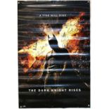 The Dark Knight - Commercial poster signed by 8 including Christian Bale, rolled, 24 x 36 inches.