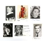 Approx. 100 signed publicity cards and photos including Rachel James, Paula Bell, Felicity Lee,