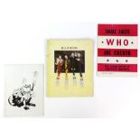 The Who - Three tour programmes including 1968, 1981 and an unofficial programme sold outside the