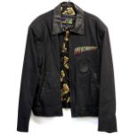 Last Action Hero (1993) Black FX crew jacket from the film starring Arnold Schwarzenegger. Label