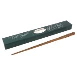 Harry Potter - A Signed & Inscribed Percy Weasley Replica Wand. Boxed, by Noble Collection, signed &