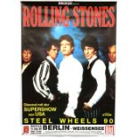 Approx. 50 Music tour and promotional posters including The Rolling Stones Steel Wheels 90, Toto,