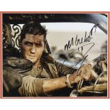 Mad Max Fury Road - Tom Hardy signed photo, mounted and framed, 41 x 51 cm.