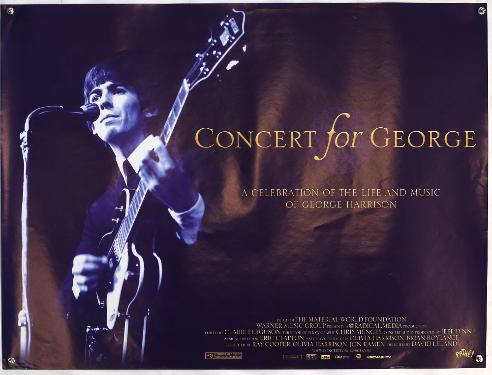 Concert for George (2003) British Quad film poster, starring George Harrison from The Beatles, - Image 2 of 2