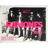 The Ramones - Concert poster for the Ramones, with support from The Rezillos at the Apollo