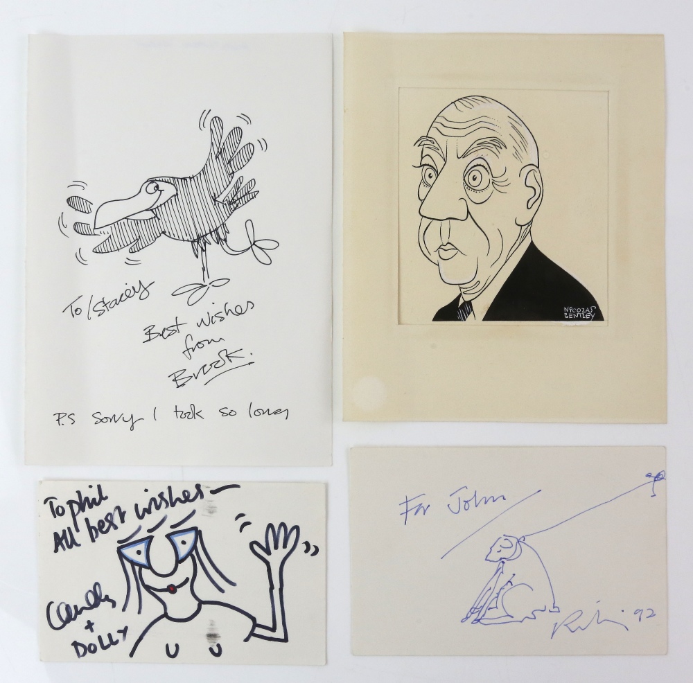 Cartoonists - A selection of original drawings including Trog, Brook, Nicolas Bentley, David Langdon - Image 6 of 8