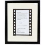 Autographs - Two Ronnie Corbett signed prints and a Philip Seymour Hoffman signed poster print,