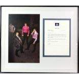 Pink Floyd - A signed & framed letter, dated 17th December 1992, Sent to a fan regarding Pink